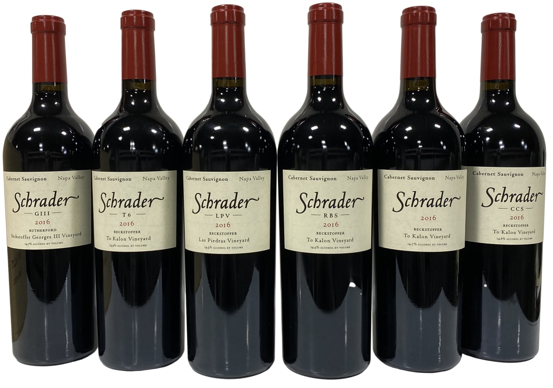 Schrader Single Vintage Collection #1 (6 Bottles in OWC) 2016 Front Bottle Shot