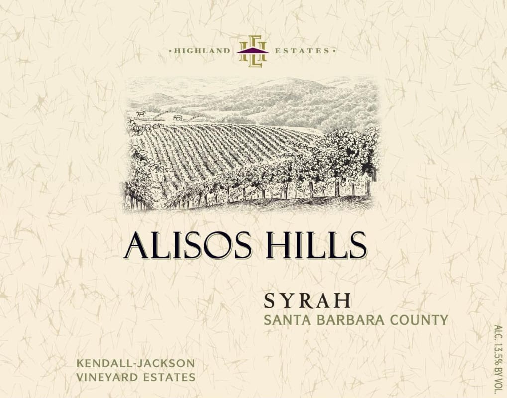 Kendall-Jackson Alisos Hills Syrah 2005 Front Label