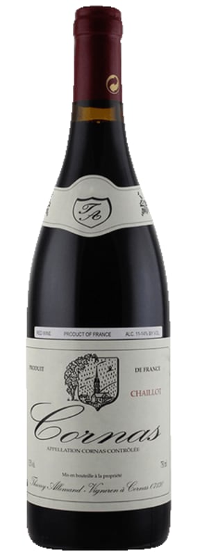 Thierry Allemand Cornas Chaillot 2005 Front Bottle Shot