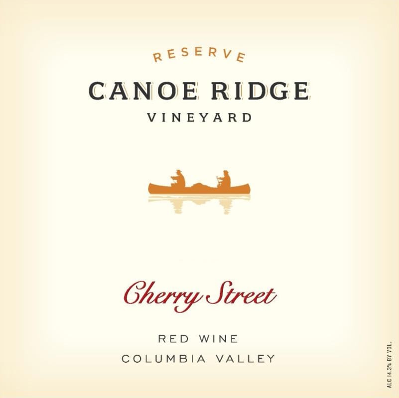 Canoe Ridge Cherry Street Reserve Red 2012 Front Label
