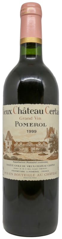 Vieux Chateau Certan 1999 Front Bottle Shot