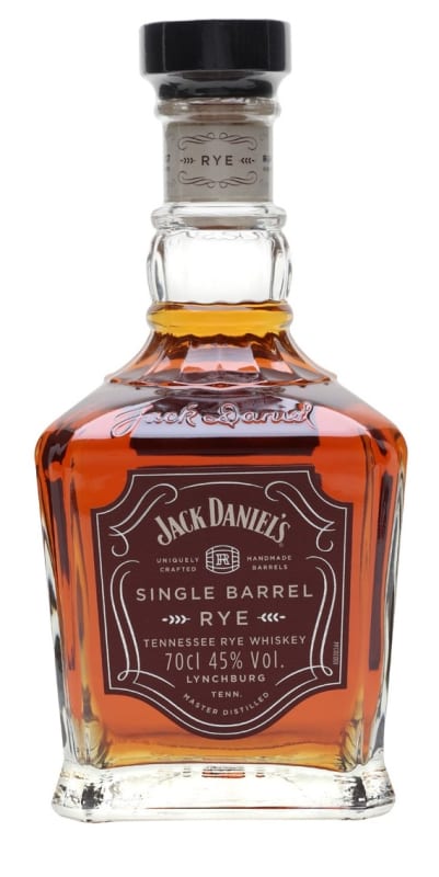 Jack Daniel's Select Single Barrel Rye Tennessee Whiskey Front Bottle Shot