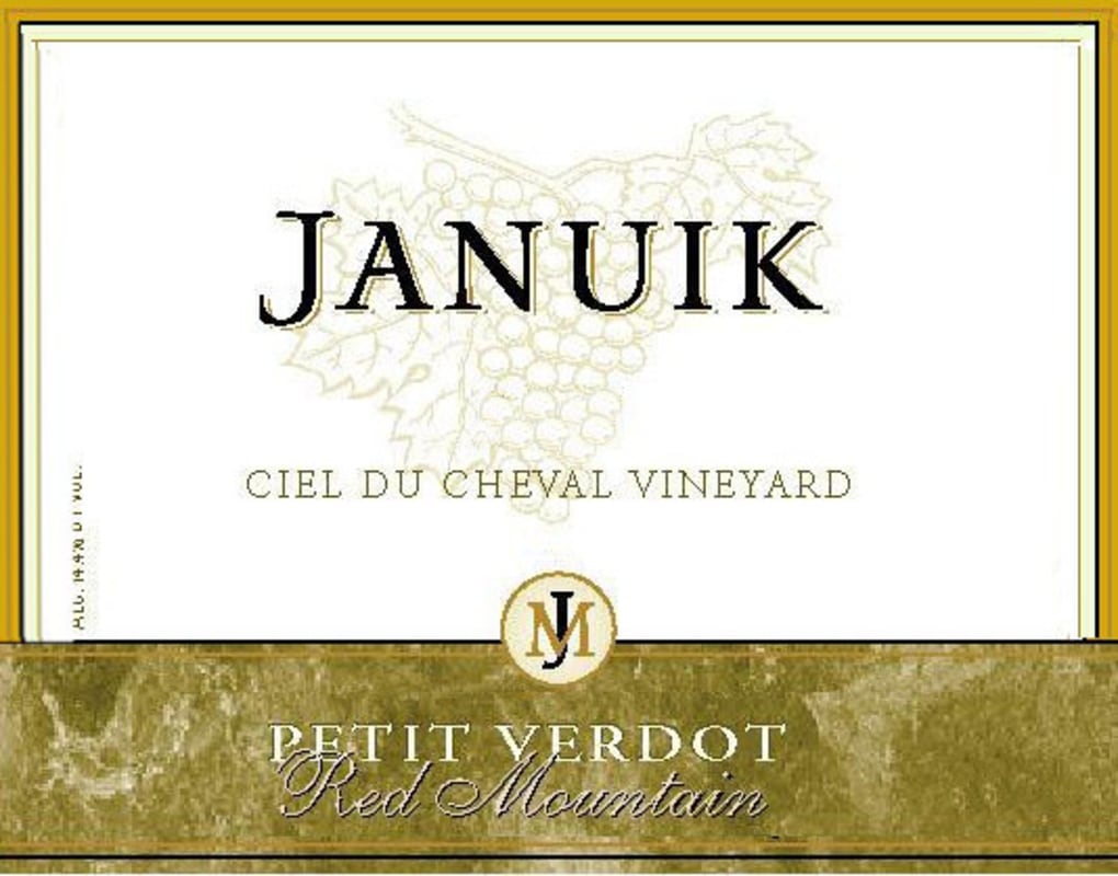 Januik Winery Ciel du Cheval Vineyard Petit Verdot 2006 Front Label