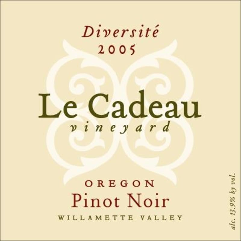 Le Cadeau Vineyard Diversite Pinot Noir 2005 Front Label
