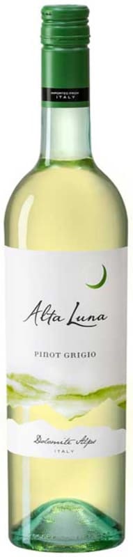 Alta Luna Pinot Grigio 2019 Front Bottle Shot