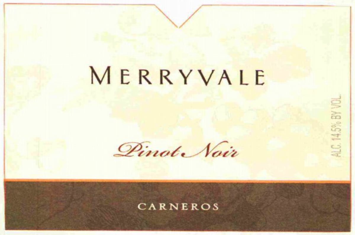 Merryvale Pinot Noir 2006 Front Label