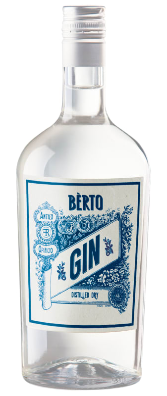 Berto Distilled Dry Gin (1 Liter) Front Bottle Shot