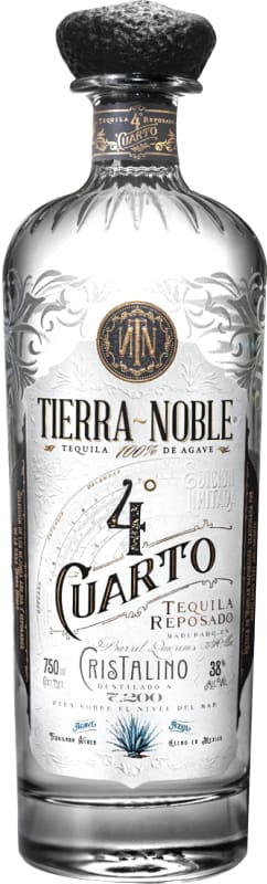 Tierra Noble 4 Cuarto Tequila Cristalino (OK Kosher) Front Bottle Shot