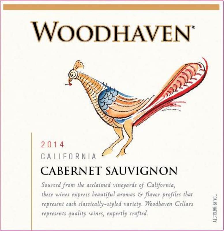 Woodhaven Cabernet Sauvignon 2014 Front Label