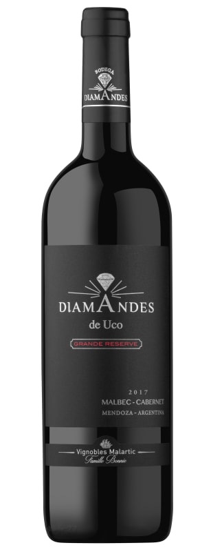 Bodega DiamAndes Grande Reserve Malbec-Cabernet 2017 Front Bottle Shot