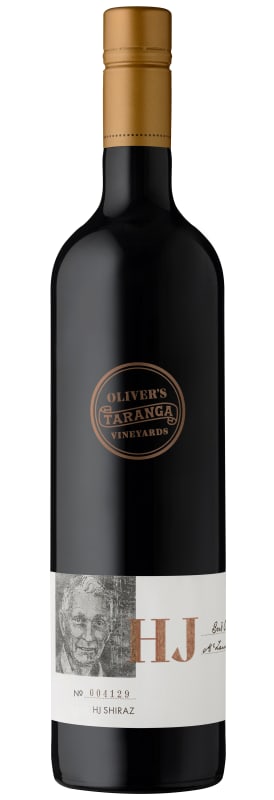 Oliver's Taranga Vineyards HJ Reserve Shiraz 2019 Front Bottle Shot