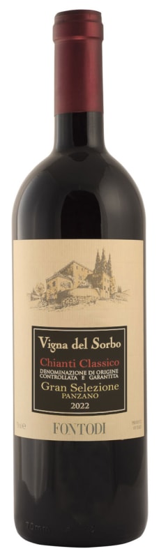 Fontodi Chianti Classico Gran Selezione Vigna del Sorbo 2022 Front Bottle Shot