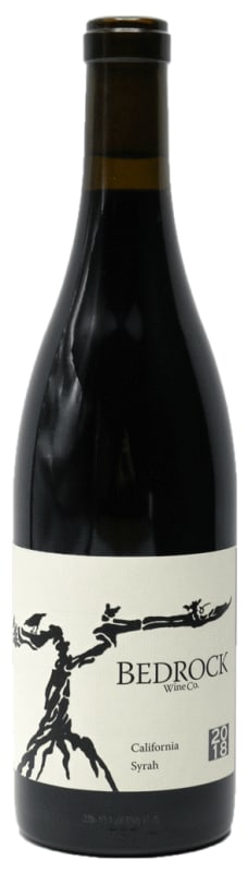 Bedrock Wine Company Syrah 2018 Front Bottle Shot