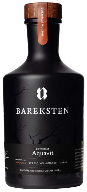 Bareksten Botanical Aquavit Front Bottle Shot