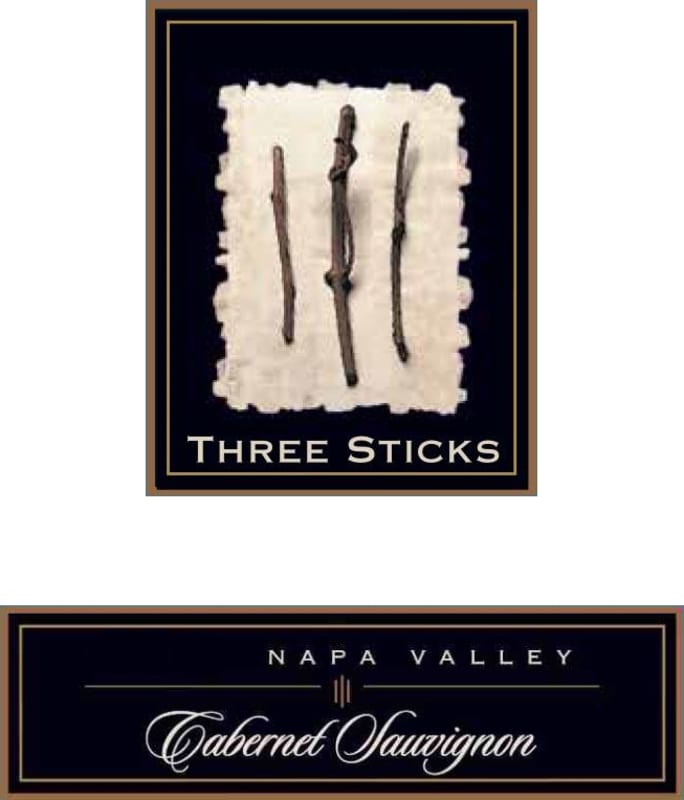Three Sticks Napa Valley Cabernet Sauvignon 2012 Front Label