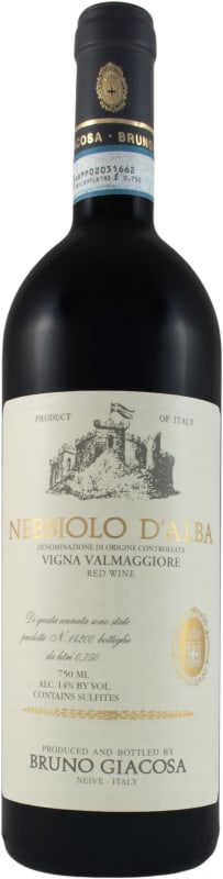 Bruno Giacosa Valmaggiore Nebbiolo d'Alba 2016 Front Bottle Shot