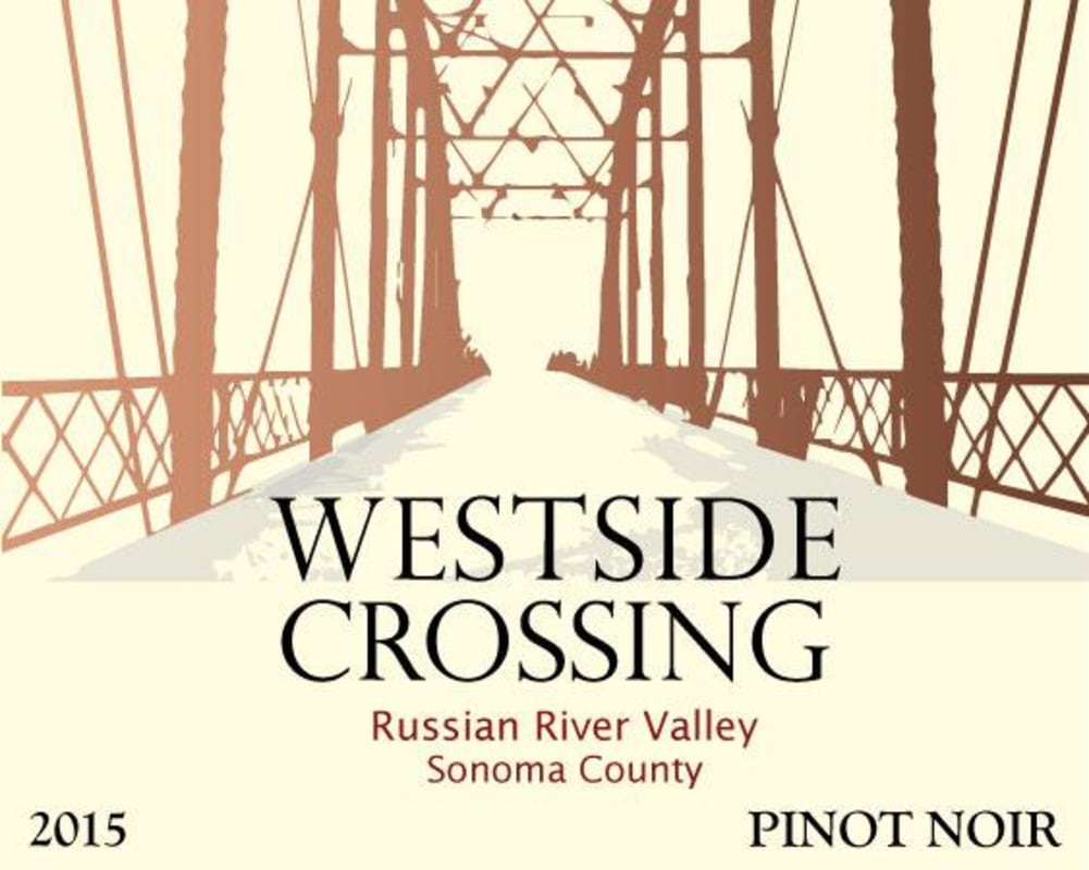 Westside Crossing Pinot Noir 2015 Front Label