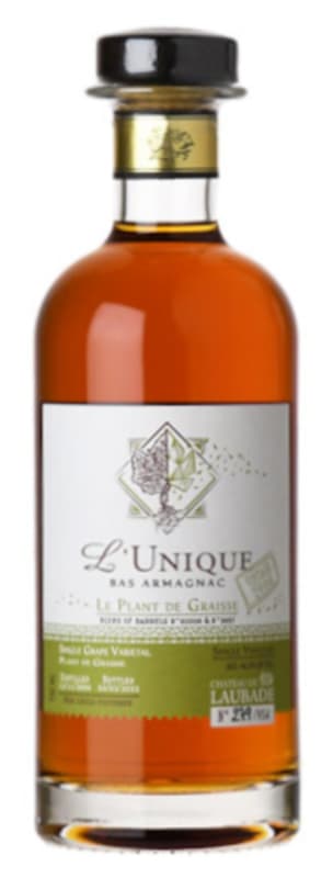 Chateau de Laubade L'Unique Le Plant de Graisse Bas Armagnac 2006 Front Bottle Shot