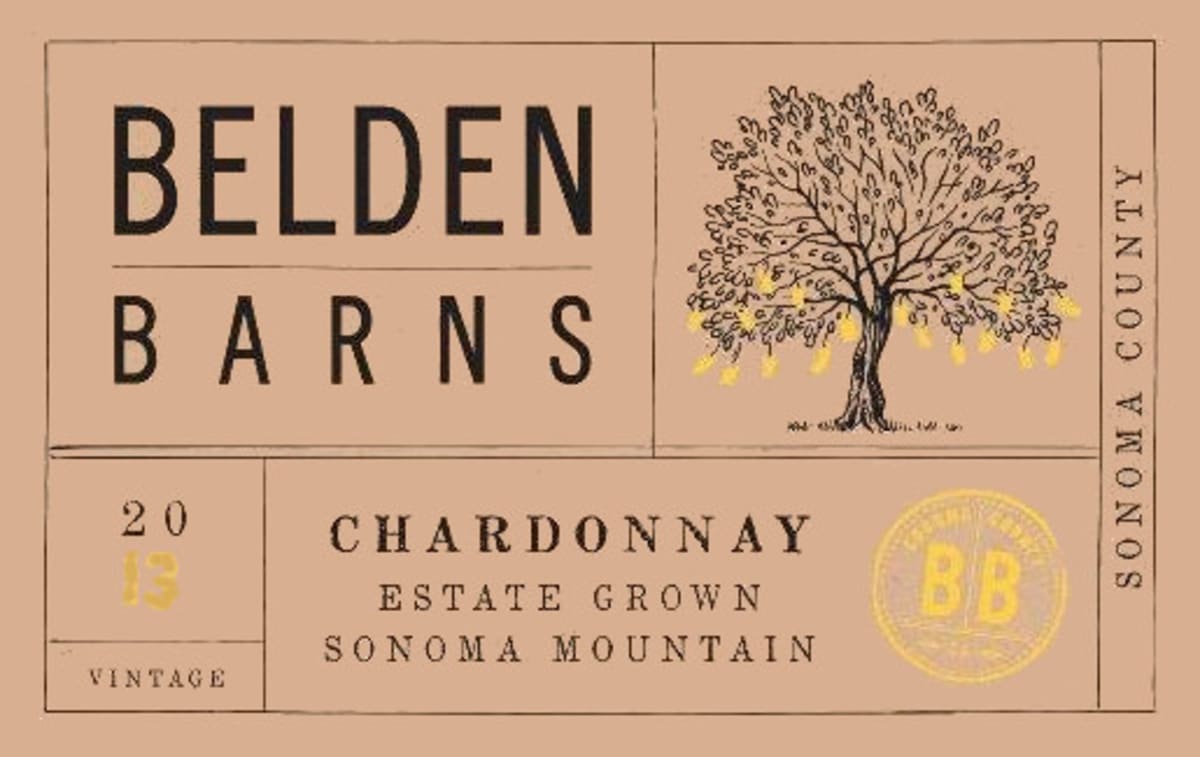 Belden Barns Chardonnay 2013 Front Label