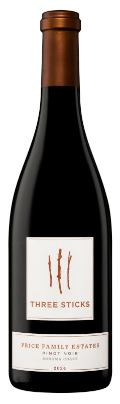 Three Sticks Price Family Estates Pinot Noir 2024 Front Bottle Shot