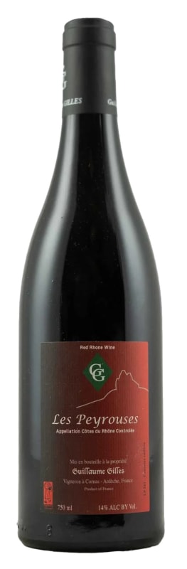 Guillaume Gilles Les Peyrouses Cotes du Rhone Rouge 2022 Front Bottle Shot