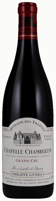 Philippe Livera Domaine des Tilleuls Chapelle-Chambertin Grand Cru 2010 Front Bottle Shot