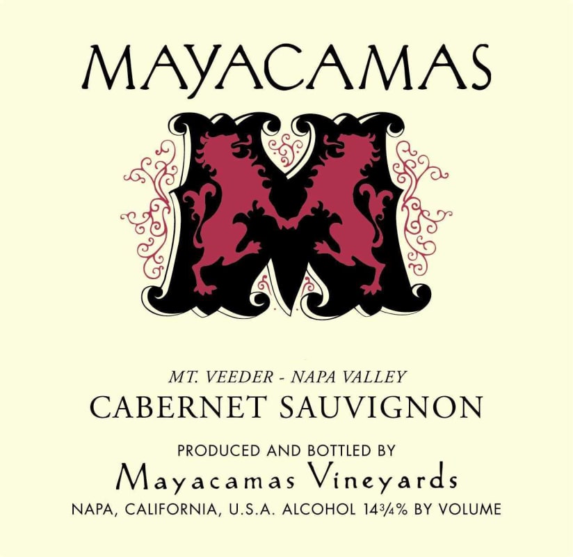 Mayacamas Cabernet Sauvignon (375ML half-bottle) 2015 Front Label