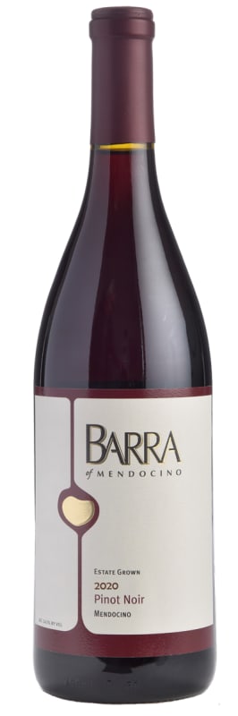 Barra of Mendocino Pinot Noir 2020 Front Bottle Shot