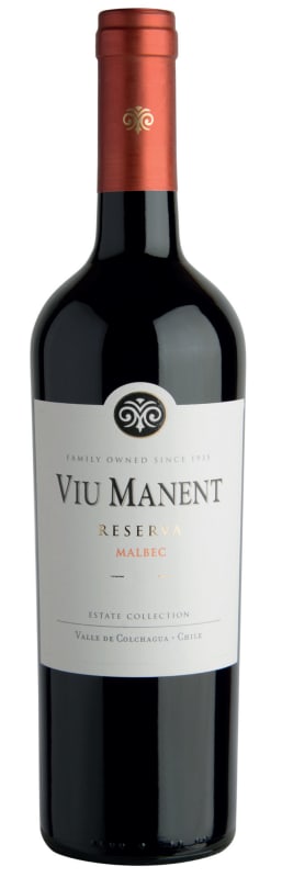 Viu Manent Reserva Malbec 2021 Front Bottle Shot