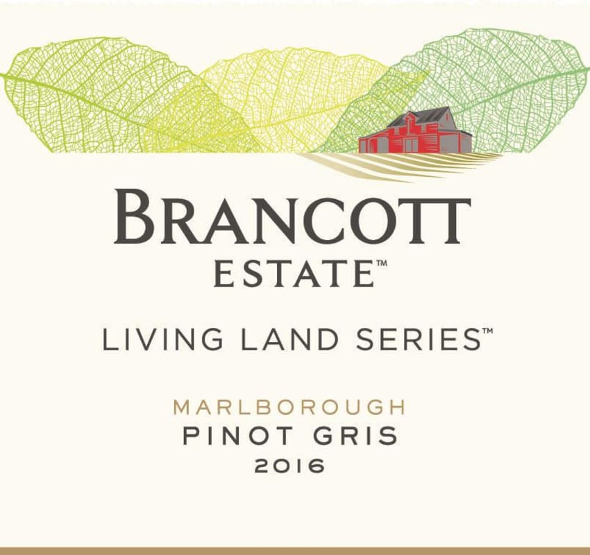Brancott Living Land Pinot Gris 2016 Front Label