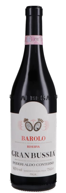 Aldo Conterno Granbussia Barolo Riserva 2016 Front Bottle Shot