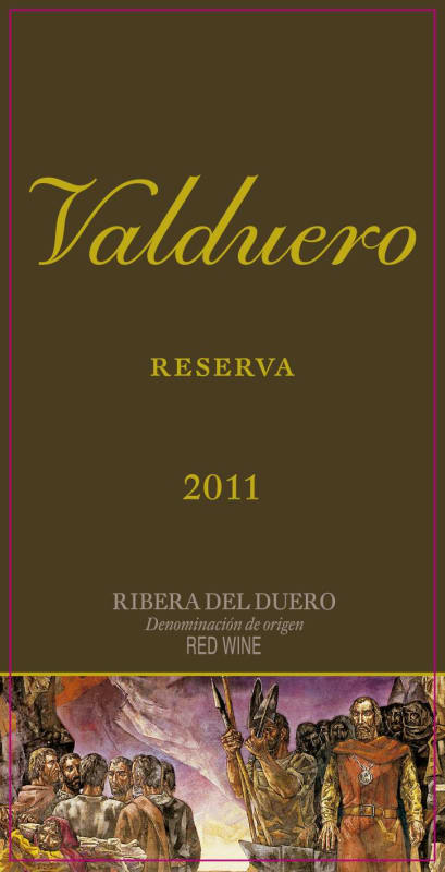 Valduero Reserva 2011 Front Label
