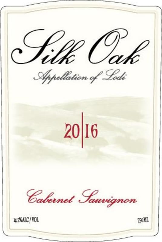 Silk Oak Cabernet Sauvignon 2016 Front Label