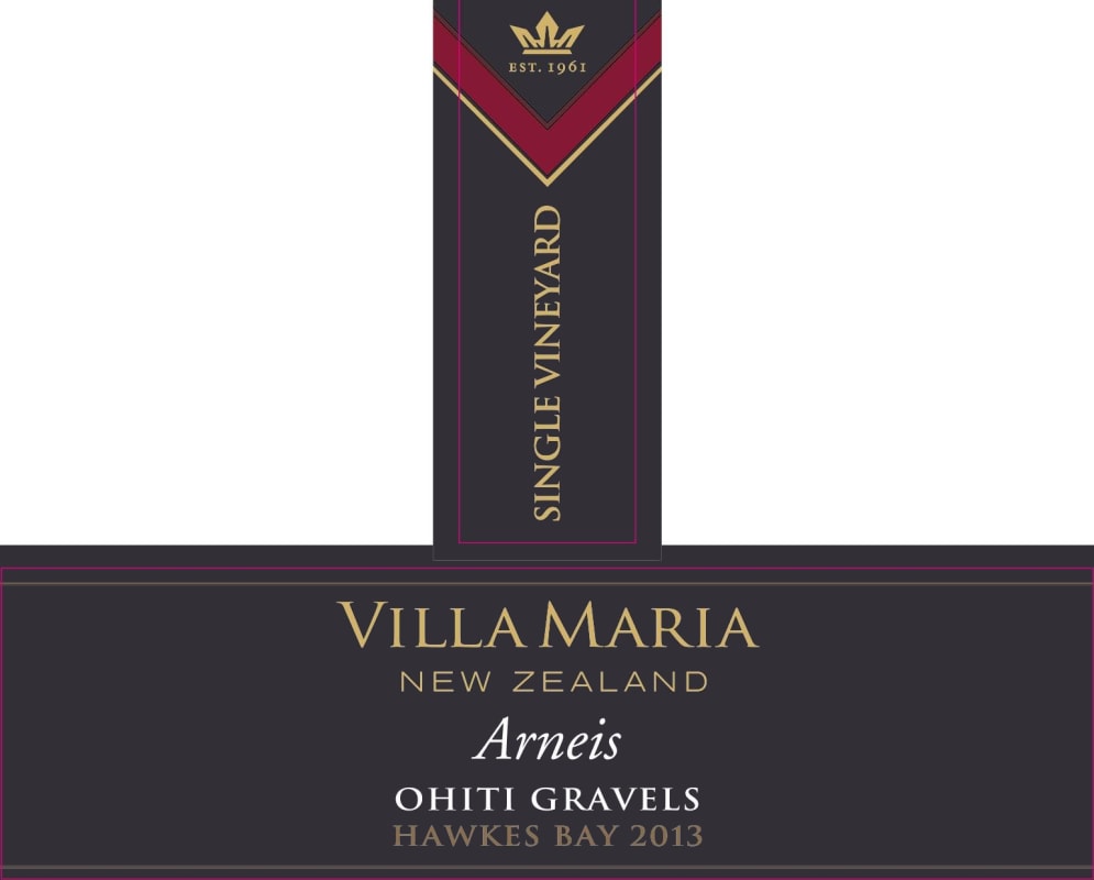 Villa Maria Ohiti Gravels Arneis 2013 Front Label