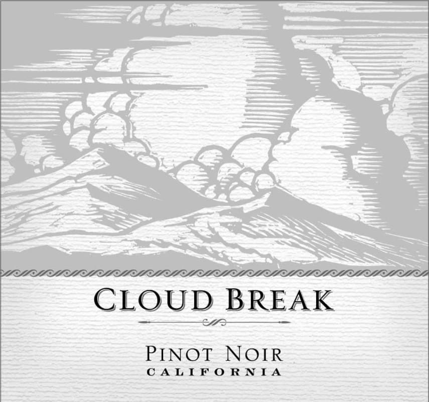 Cloud Break Pinot Noir 2015 Front Label