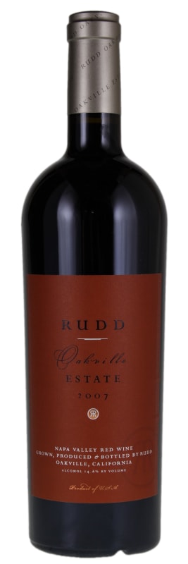 Rudd Oakville Estate Proprietary Red 2007 Front Bottle Shot
