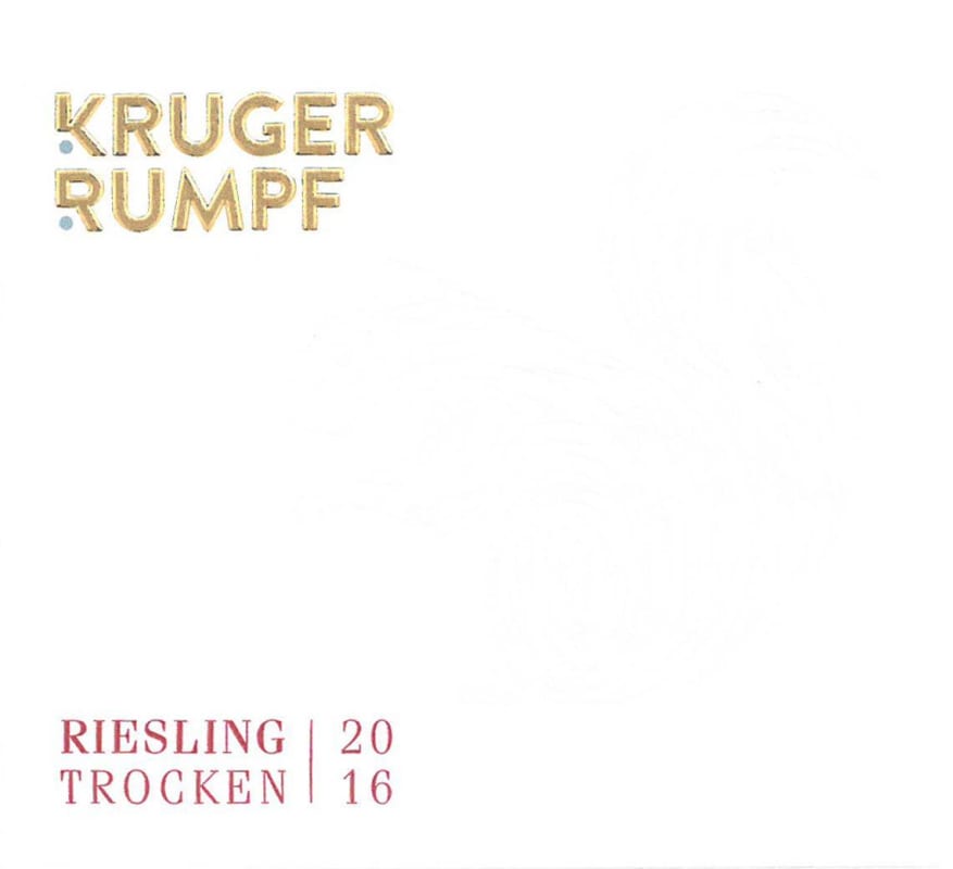 Kruger-Rumpf Estate Riesling Trocken 2016 Front Label