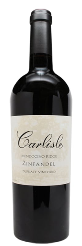 Carlisle DuPratt Vineyard Zinfandel 2017 Front Bottle Shot