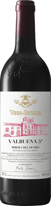 Tempos Vega Sicilia Valbuena 5 2018 Front Bottle Shot
