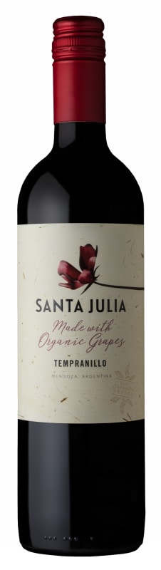 Santa Julia Organic Tempranillo 2021 Front Bottle Shot