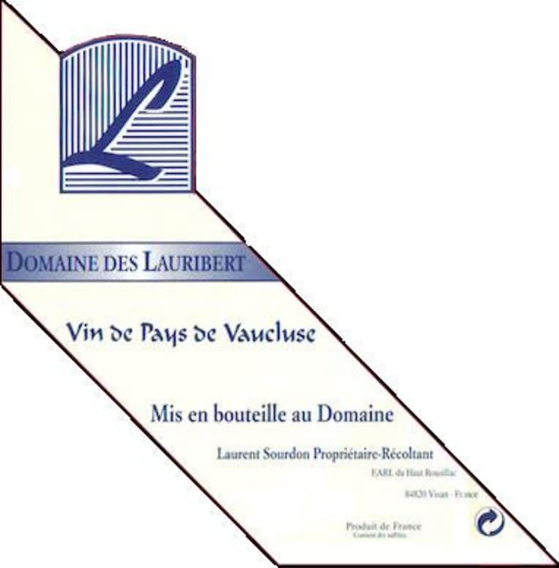 Domaine des Lauribert Vin de Pays de Vaucluse 2017 Front Label