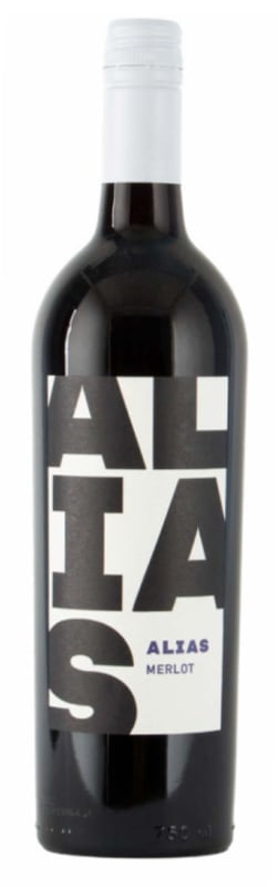 Alias Winery Merlot 2020 Front Bottle Shot