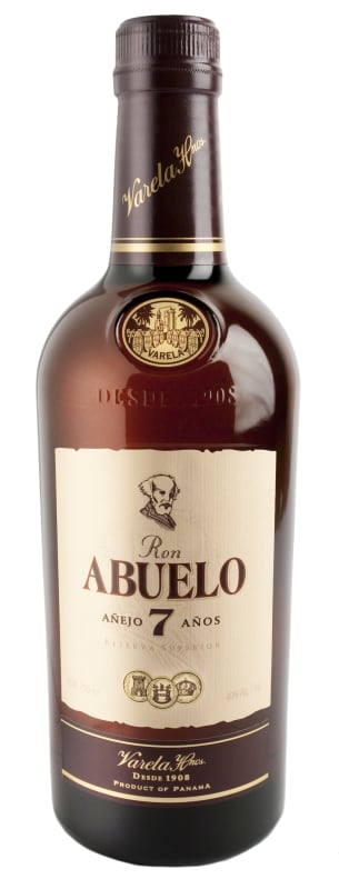 Ron Abuelo 7 Year Anejo Rum Front Bottle Shot