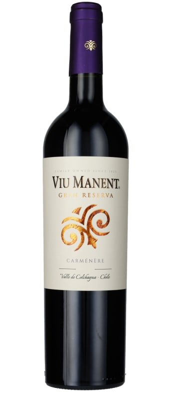 Viu Manent Gran Reserva Carmenere 2019 Front Bottle Shot