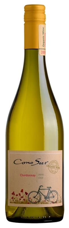 Cono Sur Organic Chardonnay 2016 Front Bottle Shot