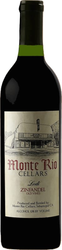 Monte Rio Old Vine Zinfandel 2023 Front Bottle Shot