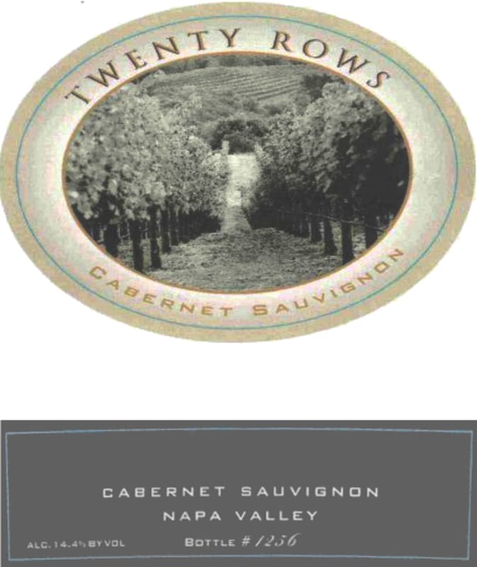 Twenty Rows Cabernet Sauvignon 2004 Front Label