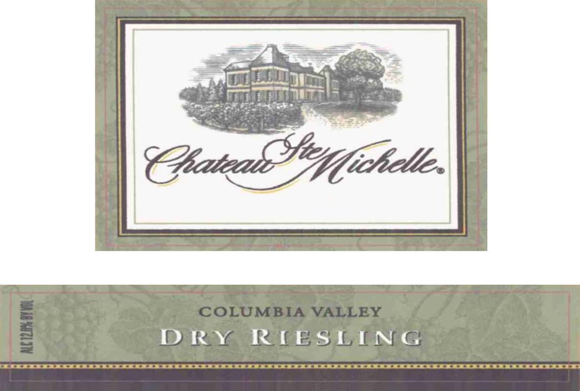 Chateau Ste. Michelle Dry Riesling 2007 Front Label