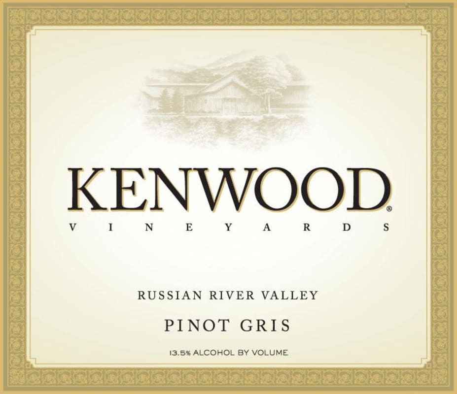 Kenwood Pinot Gris 2012 Front Label