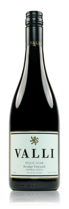 Valli Wines Bendigo Pinot Noir 2016 Front Bottle Shot